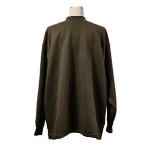 FEAR OF GOD ESSENTIALS RELAXED CREWNECK SWEATSHIRT OFFBLACK SIZE MEDIUM OVERSIZE